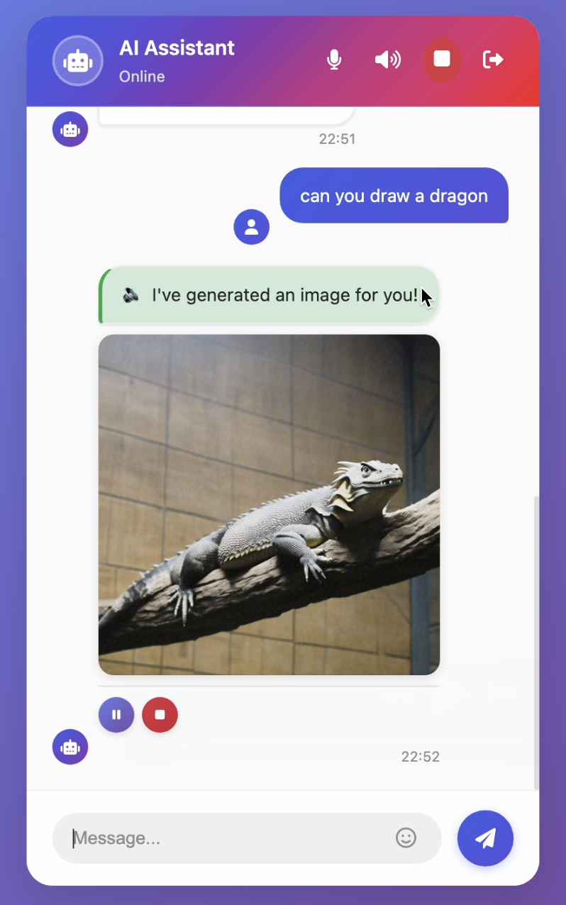 MyCoolChatbot Interface